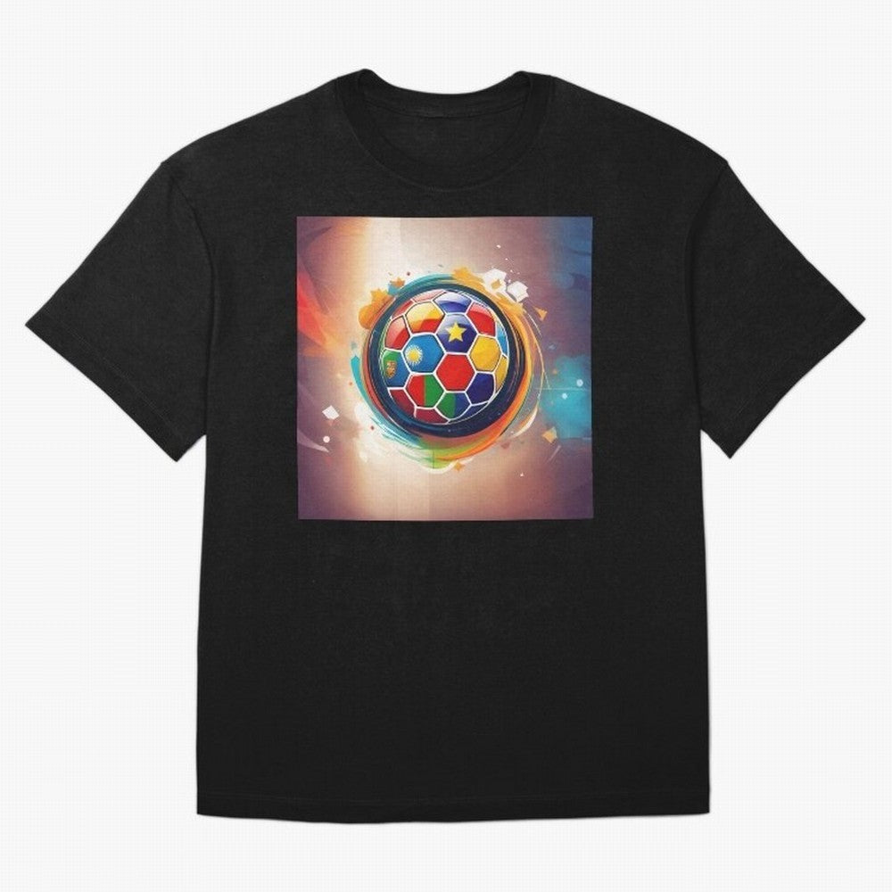 soccer 1 Oversized T-Shirt Represent Global Football Passion for FIFA World Cup 2026 USA Canada Mexico, Inspired by Messi, CR7 and Mbappe, Portugal, Worldwide Fan Energy, Dramatic Goals, Stadium Lights and Championship Celebrations; Ideal for Fans