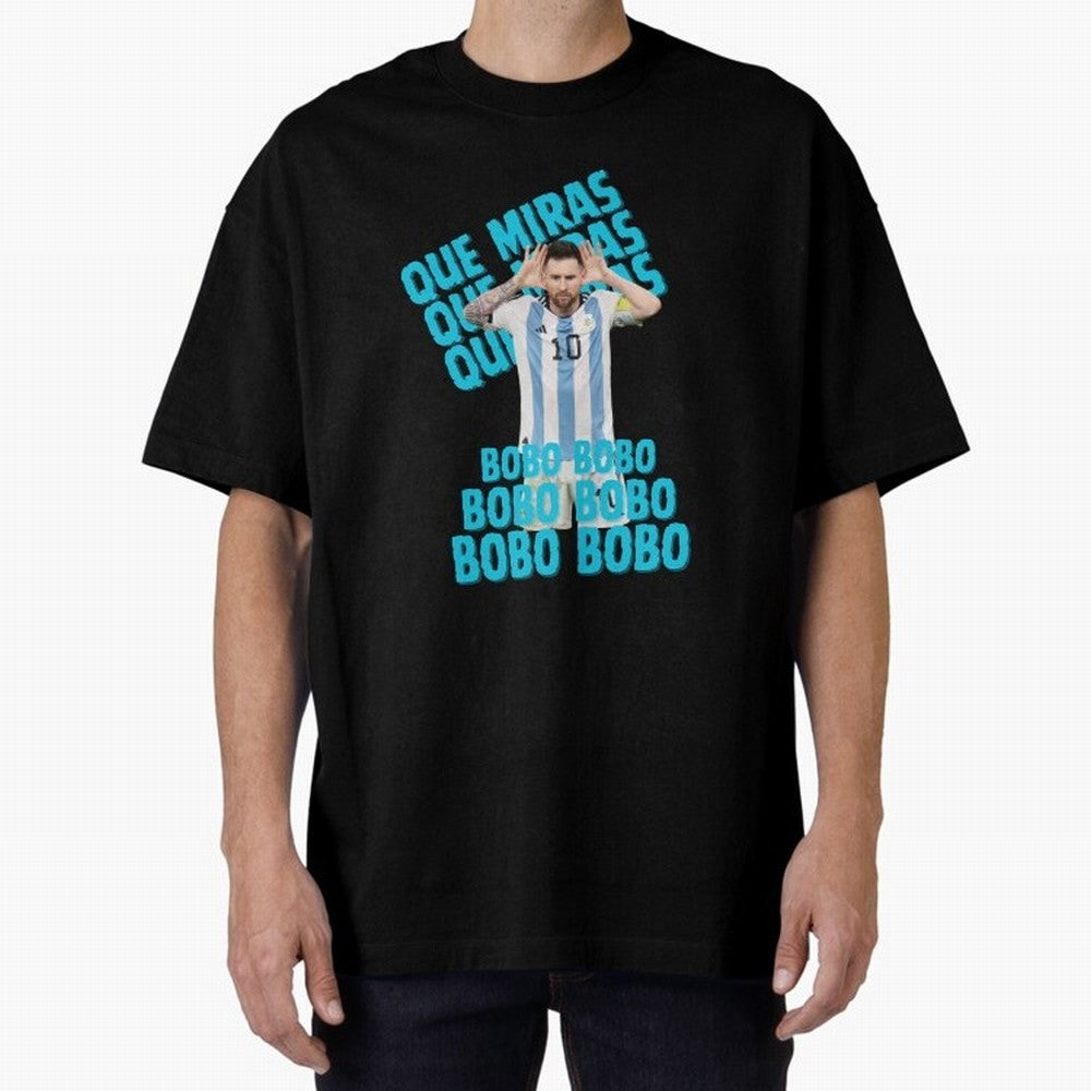 LEONEL MESSI Oversized T-Shirt Back Your Heroes with FIFA World Cup 2026 Built around Messi, Argentina Energy, Football Festival Excitement, Trophy Ambitions, Country Rivalries and Star Player Buzz; Great for Supporters Who Love Legendary Players,