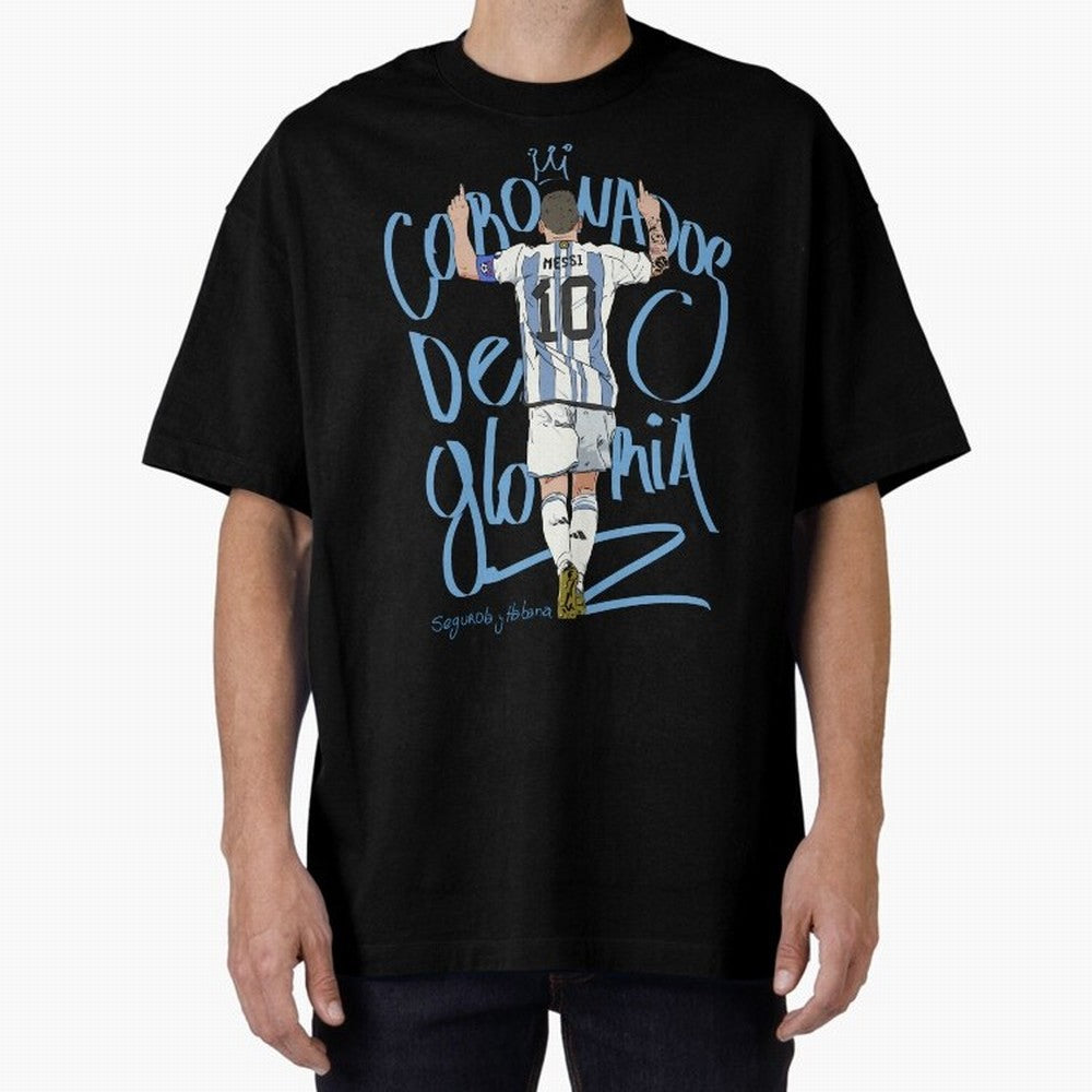 Messi, crowned with glory Active T-Shirt Enjoy the FIFA World Cup 2026 USA Canada Mexico Journey through Cristiano Ronaldo Highlights, England, France and Netherlands Pride, Classic Soccer Heritage, Championship Pressure, Fan Loyalty and