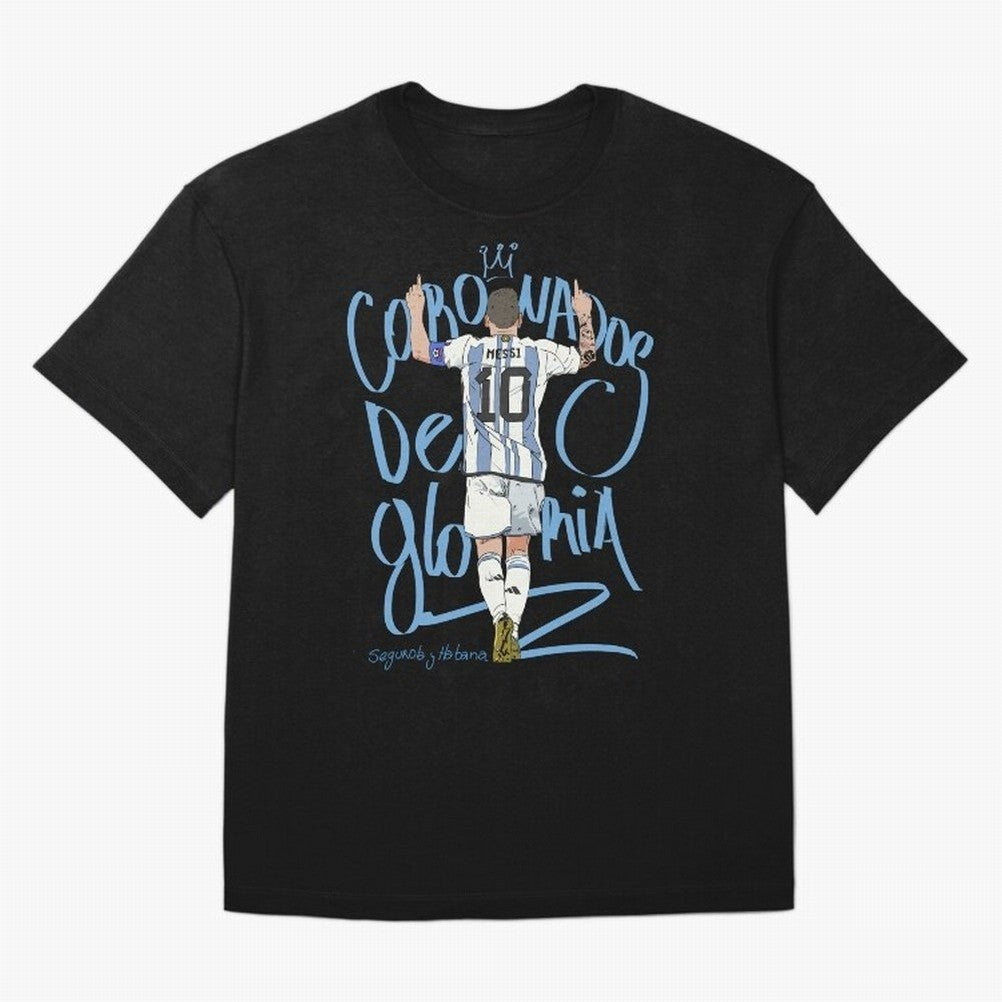 Messi, crowned with glory Active T-Shirt Enjoy the FIFA World Cup 2026 USA Canada Mexico Journey through Cristiano Ronaldo Highlights, England, France and Netherlands Pride, Classic Soccer Heritage, Championship Pressure, Fan Loyalty and