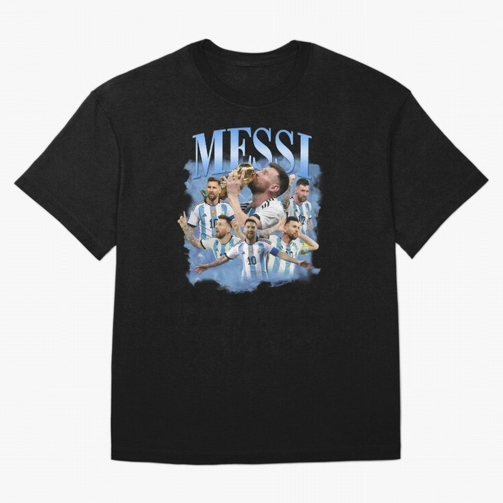 Lionel Messi Footballer Classic T-Shirt Support Your Favorite Stars during the FIFA World Cup 2026 USA Canada Mexico Journey through Haaland Highlights, Brazil Pride, Sports Nostalgia, International Competition, Famous Players and Unforgettable