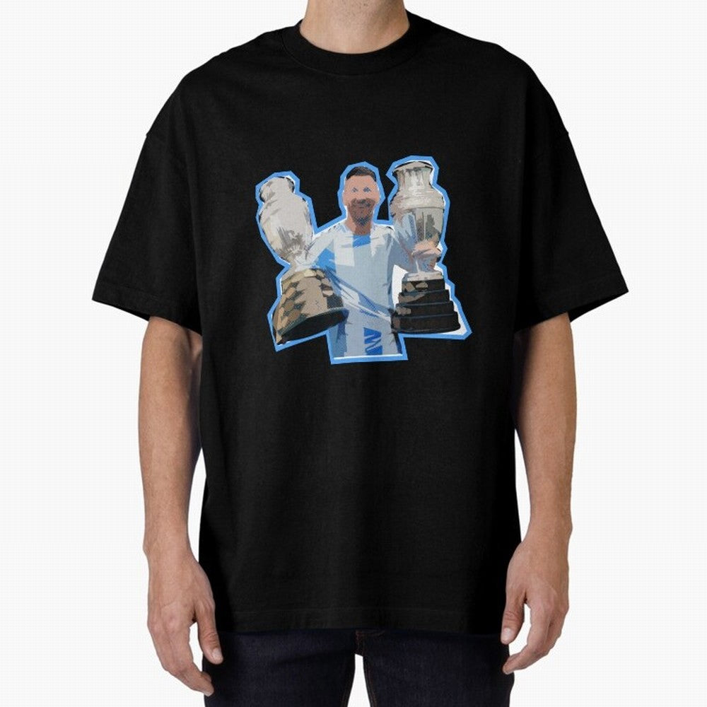 Leo Messi Double Copa Classic T-Shirt Celebrate Match Day Hype around FIFA World Cup 2026 Group Stage, Messi, CR7 and Mbappe, Spain and Netherlands, Global Supporter Spirit, Legendary Goals, National Colors and Tournament Celebration; Built for