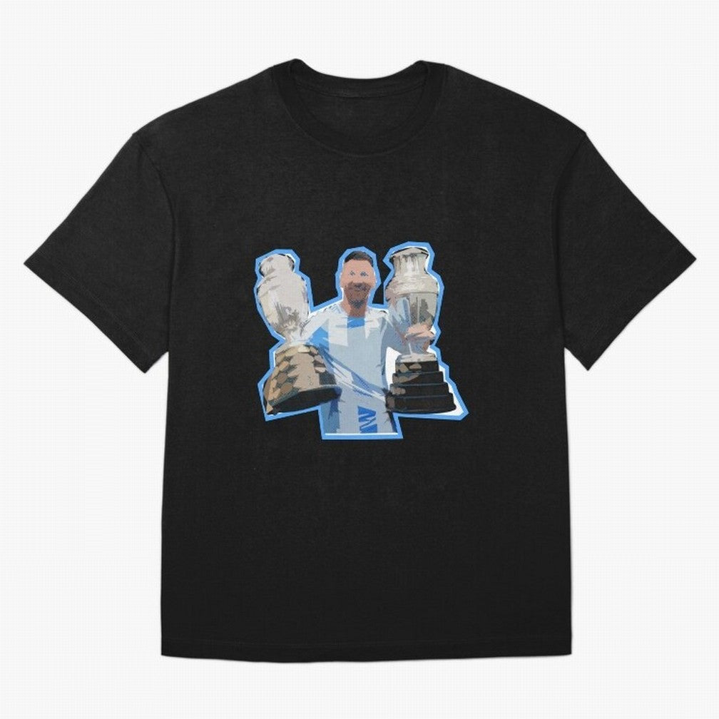 Leo Messi Double Copa Classic T-Shirt Celebrate Match Day Hype around FIFA World Cup 2026 Group Stage, Messi, CR7 and Mbappe, Spain and Netherlands, Global Supporter Spirit, Legendary Goals, National Colors and Tournament Celebration; Built for