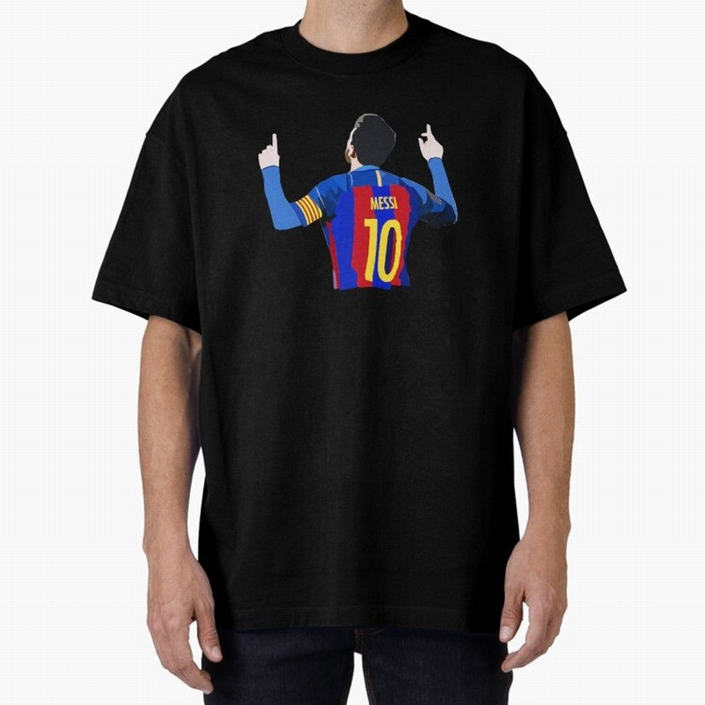 Lionel Messi vector art Oversized T-Shirt Represent Football Lovers during FIFA World Cup 2026 Centered on Messi, Argentina and Brazil Energy, Stadium Memories, Football Loyalty, International Chants and Championship Tradition; Created for Match