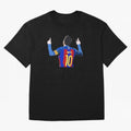 Lionel Messi vector art Oversized T-Shirt Represent Football Lovers during FIFA World Cup 2026 Centered on Messi, Argentina and Brazil Energy, Stadium Memories, Football Loyalty, International Chants and Championship Tradition; Created for Match