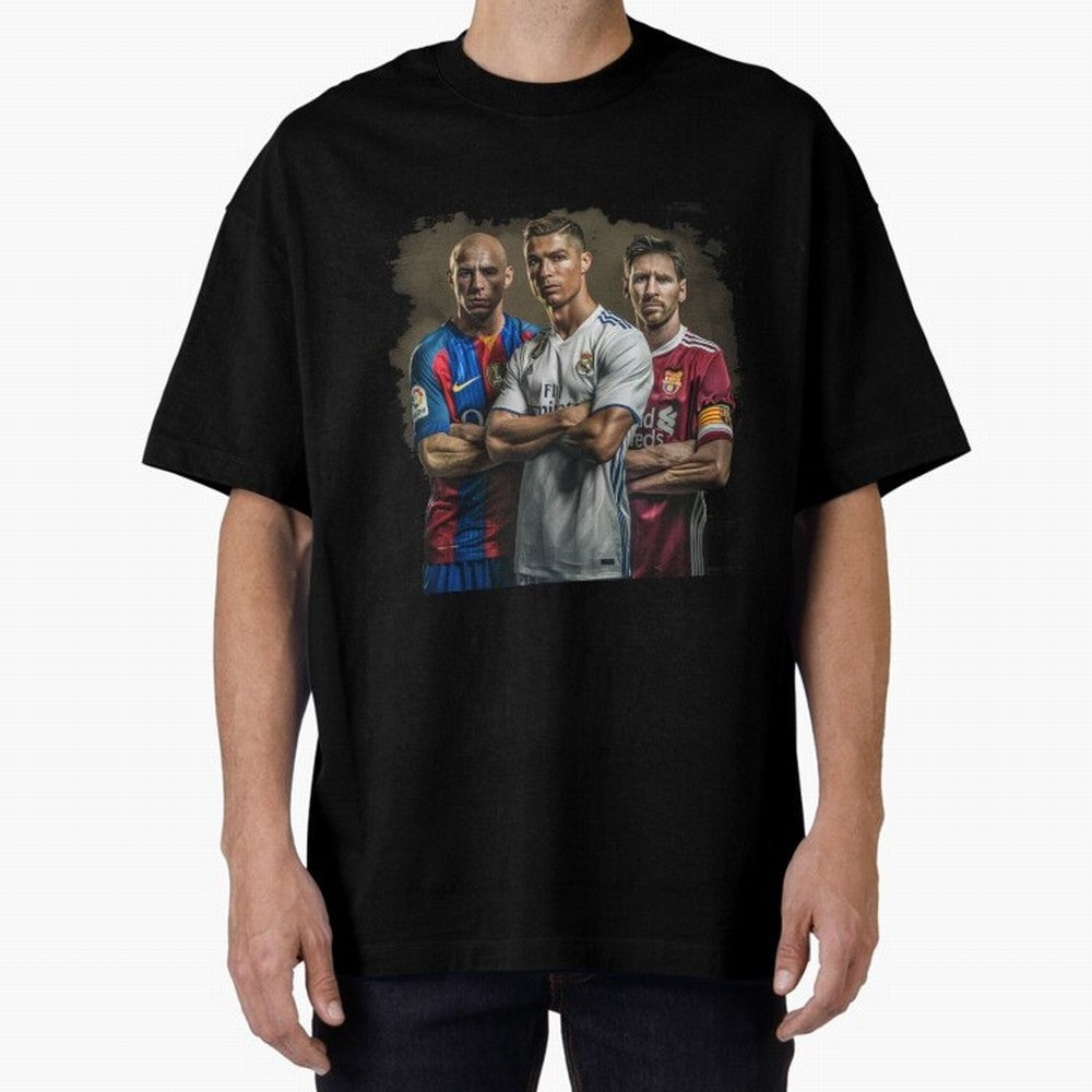 Footballs Greatest Top 3 Classic T-Shirt Show Your Love for FIFA World Cup 2026 Group Stage Driven by Cristiano Ronaldo, Haaland and CR7, England Energy, Vintage Soccer Flavor, Modern Football Stars, National Flags and Final Night Emotion; Great