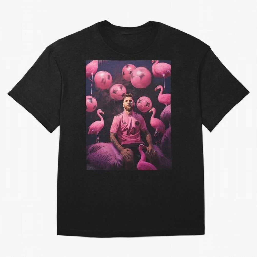 Flamingo Fantasy: Messi's Miami Elegance Active T-Shirt Share FIFA World Cup 2026 Group Stage Highlighting CR7, Argentina, France and Brazil Energy, Classic Soccer Heritage, Championship Pressure, Fan Loyalty and International Pride; Perfect for