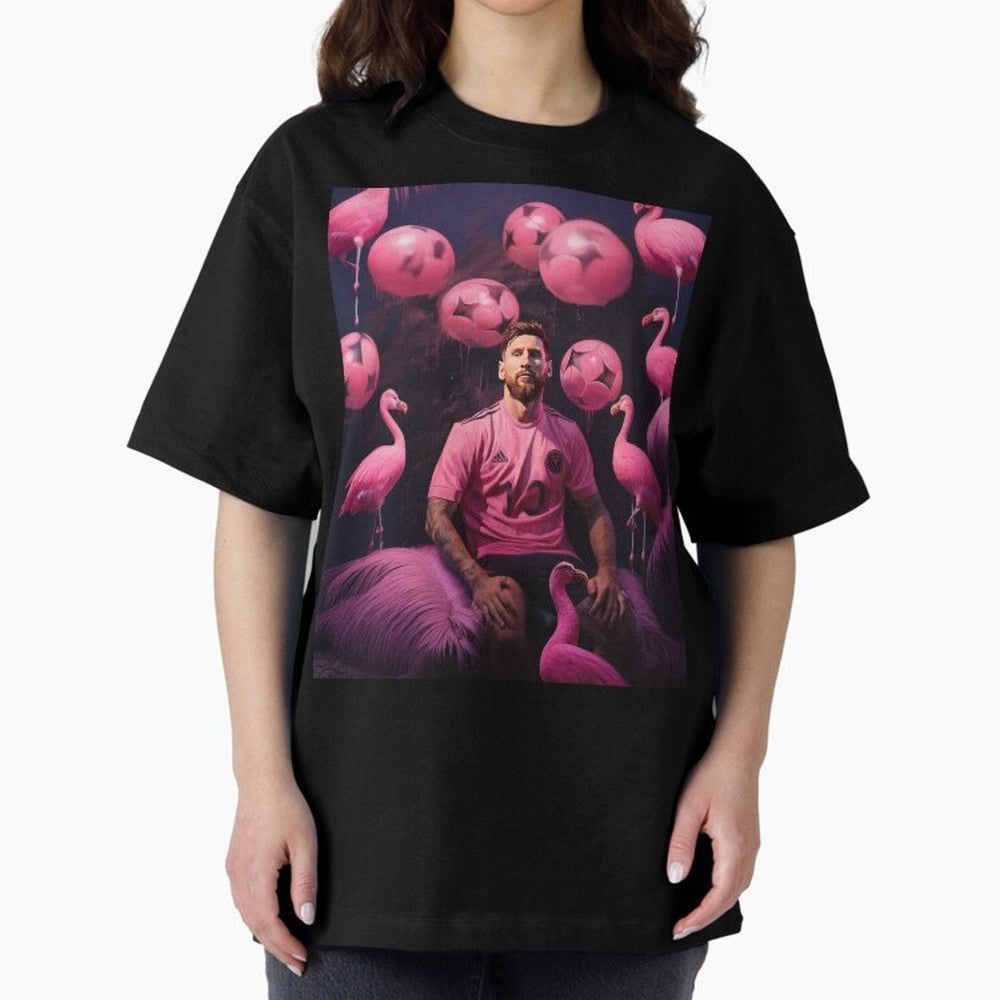 Flamingo Fantasy: Messi's Miami Elegance Active T-Shirt Share FIFA World Cup 2026 Group Stage Highlighting CR7, Argentina, France and Brazil Energy, Classic Soccer Heritage, Championship Pressure, Fan Loyalty and International Pride; Perfect for