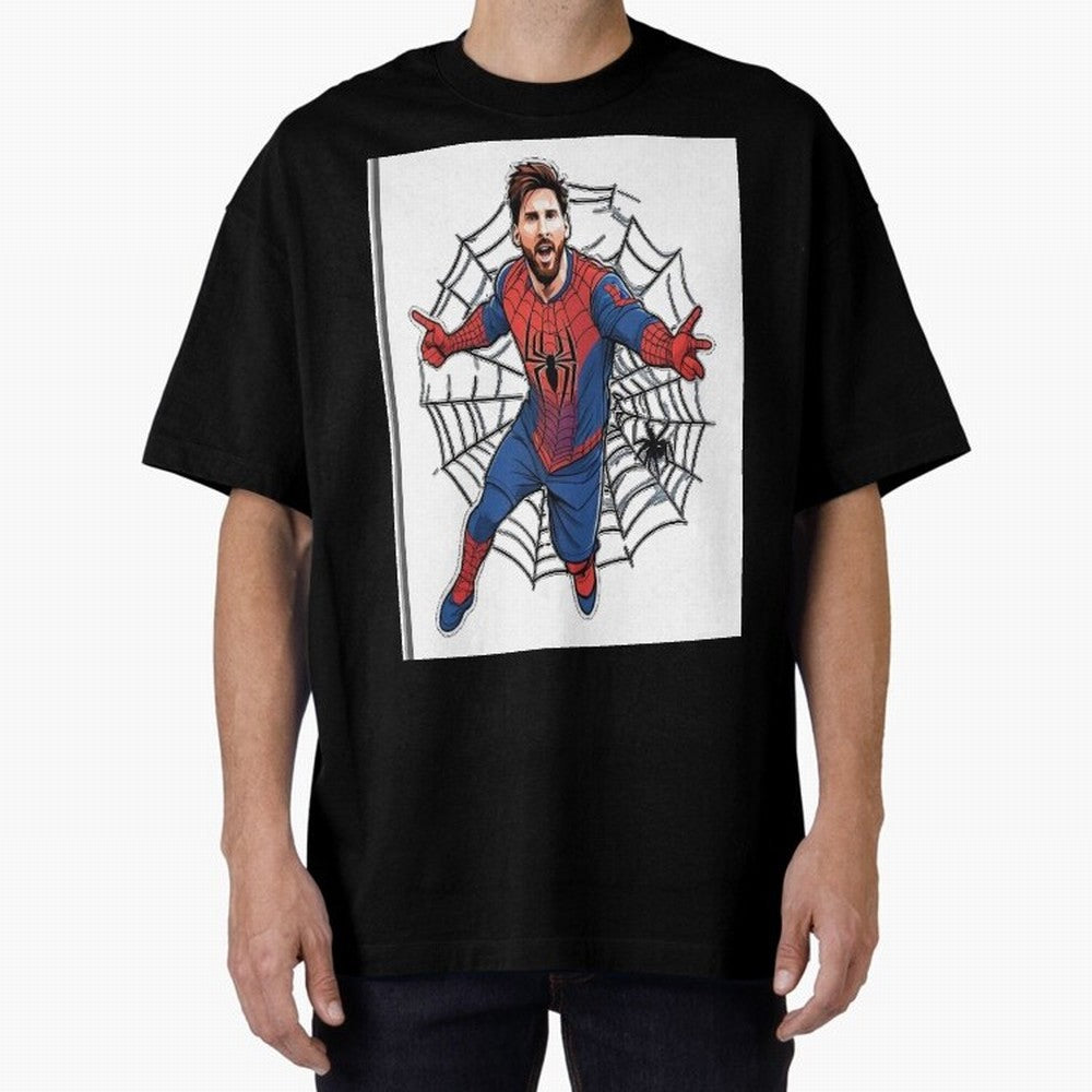 Lionel Messi Spider Oversized T-Shirt Celebrate the Magic of FIFA World Cup 2026 Group Stage Spirit, Made for Brazil, Portugal and Argentina, Messi, Neymar and Mbappe, Stadium Memories, Football Loyalty, International Chants and Championship