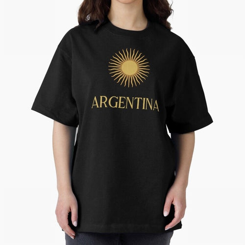 Argentina Gold Oversized T-Shirt Join the Global Buzz around the FIFA World Cup 2026 Group Stage Journey through Neymar, Haaland and Cristiano Ronaldo Highlights, Portugal Pride, Stadium Chants, National Pride, Trophy Dreams and Unforgettable