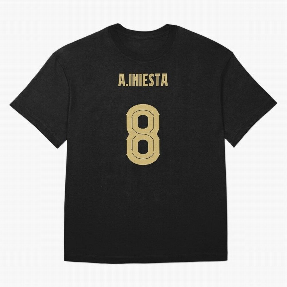 Iniesta Barcelona 8 Classic T-Shirt Back the Journey through FIFA World Cup 2026 for Fans of Messi and England, France and Netherlands, Bringing Vintage Soccer Flavor, Modern Football Stars, National Flags and Final Night Emotion; Perfect for Fans,