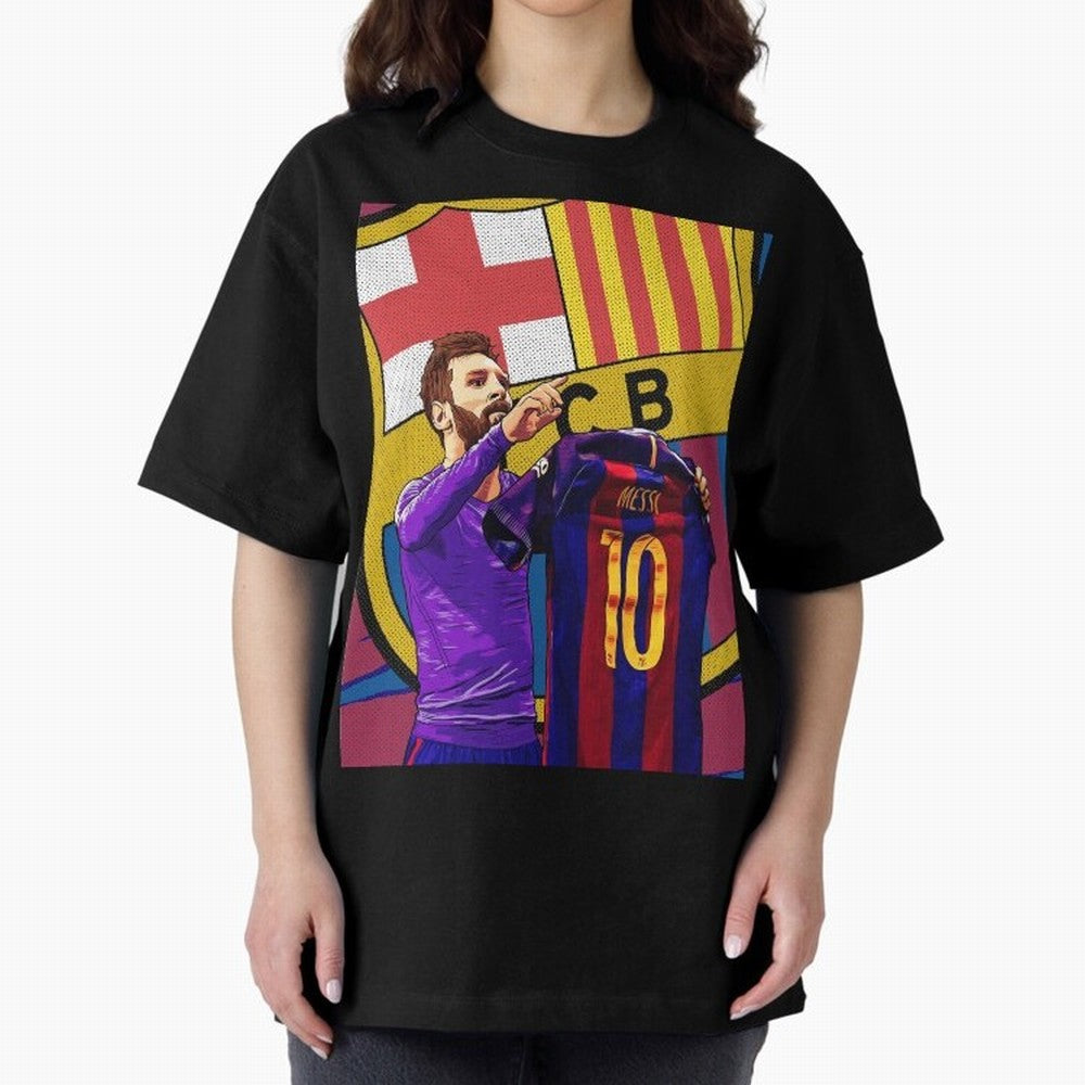Messi Goat in FC Barcelna Graphic T-Shirt Bring Match Day Fire to Match Day Hype around FIFA World Cup 2026, Mbappe and Neymar, Brazil, Portugal and Argentina, Tournament Hype, Historic Matchups, Family Viewing Parties and Global Sports Pride;