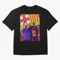 Messi Goat in FC Barcelna Graphic T-Shirt Bring Match Day Fire to Match Day Hype around FIFA World Cup 2026, Mbappe and Neymar, Brazil, Portugal and Argentina, Tournament Hype, Historic Matchups, Family Viewing Parties and Global Sports Pride;