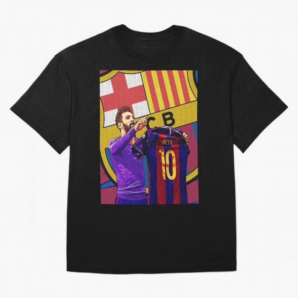 Messi Goat in FC Barcelna Graphic T-Shirt Bring Match Day Fire to Match Day Hype around FIFA World Cup 2026, Mbappe and Neymar, Brazil, Portugal and Argentina, Tournament Hype, Historic Matchups, Family Viewing Parties and Global Sports Pride;