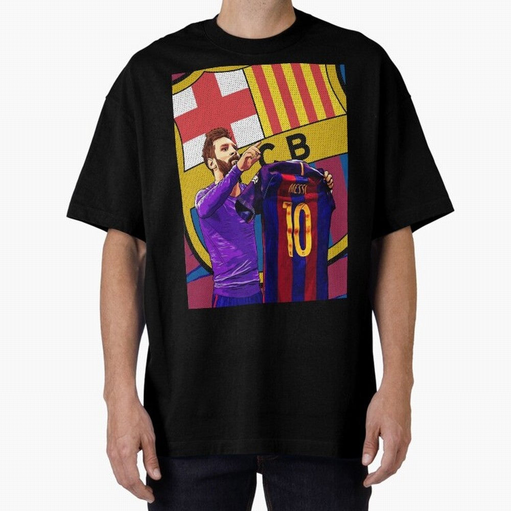 Messi Goat in FC Barcelna Graphic T-Shirt Bring Match Day Fire to Match Day Hype around FIFA World Cup 2026, Mbappe and Neymar, Brazil, Portugal and Argentina, Tournament Hype, Historic Matchups, Family Viewing Parties and Global Sports Pride;