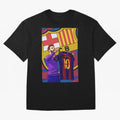 Messi Goat in FC Barcelna Premium T-Shirt Make Your Look Match FIFA World Cup 2026 USA Canada Mexico Celebrating Cristiano Ronaldo, England, France and Netherlands Energy, Champion Mindset, Group Stage Buzz, Knockout Tension and Passionate Fan