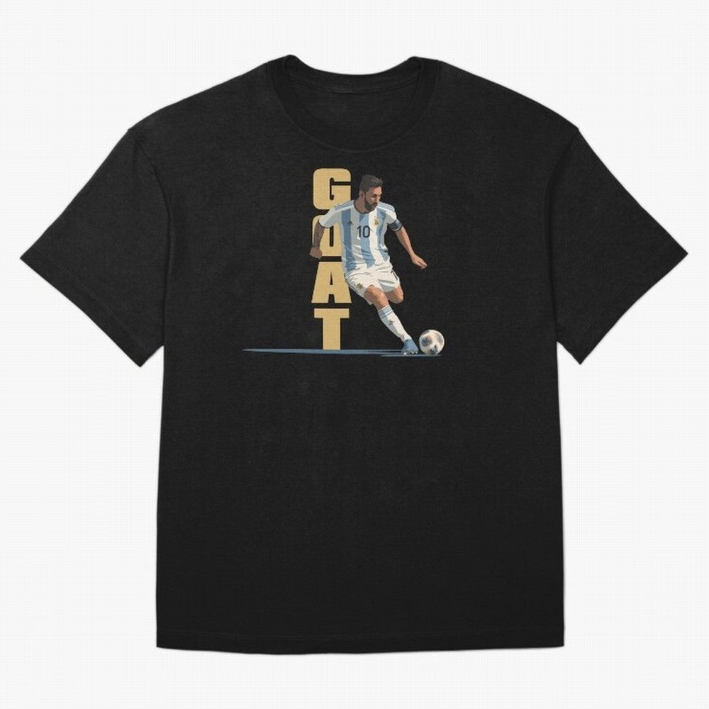 Messi in action GOAT Minimalist Graphic Premium T-Shirt Bring Stadium Energy to FIFA World Cup 2026 USA Canada Mexico Featuring Messi and Cristiano Ronaldo, Portugal Energy, Global Supporter Spirit, Legendary Goals, National Colors and Tournament