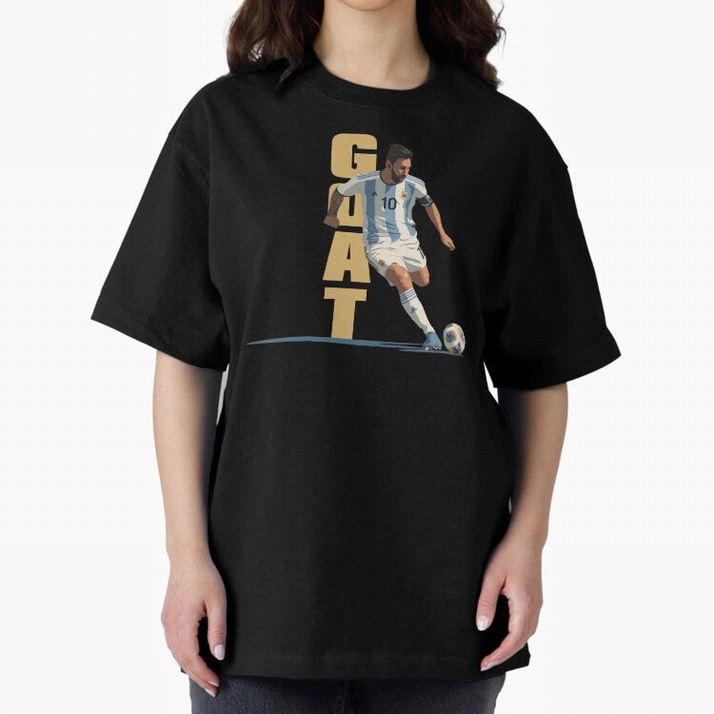 Messi in action GOAT Minimalist Graphic Premium T-Shirt Bring Stadium Energy to FIFA World Cup 2026 USA Canada Mexico Featuring Messi and Cristiano Ronaldo, Portugal Energy, Global Supporter Spirit, Legendary Goals, National Colors and Tournament