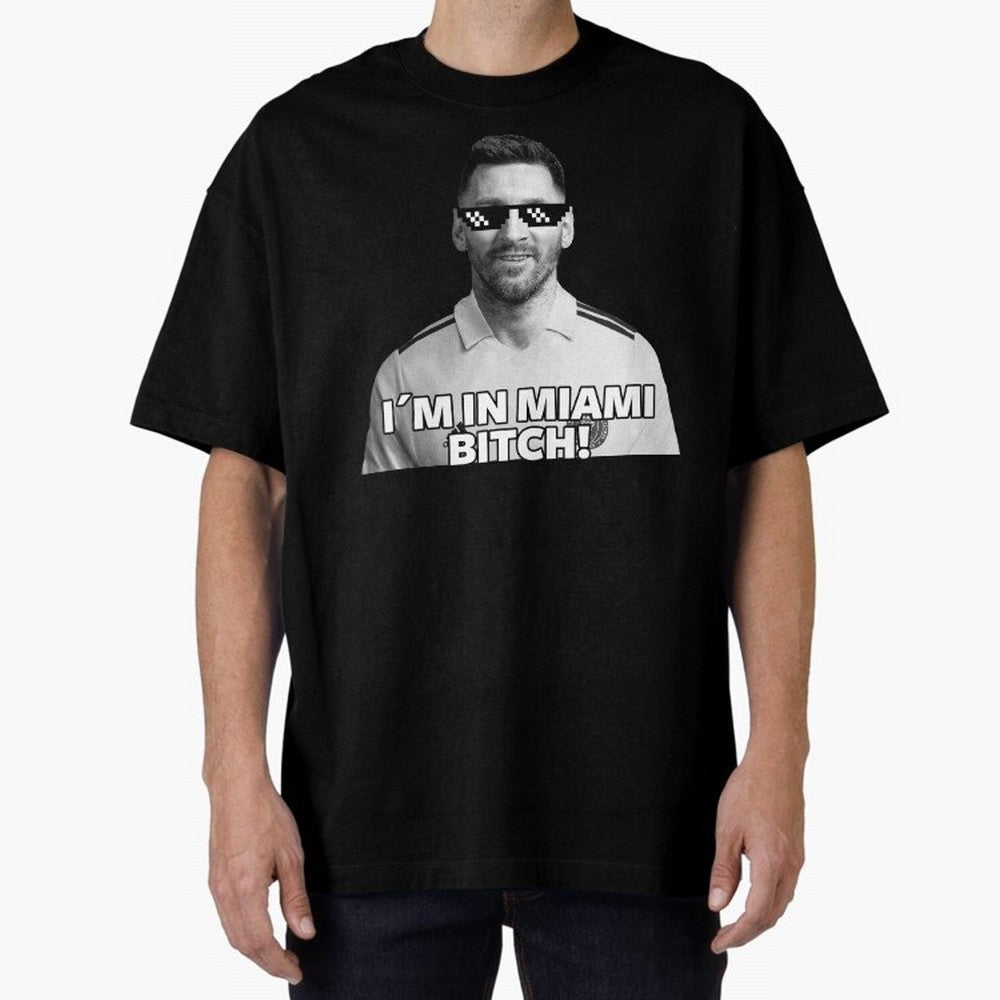 Lionel Messi Inter Miami Football Soccer meme Welcome to Miami I¡äm in Miami Bitch quotes funny champions player Sticker Premium T-Shirt Capture FIFA World Cup 2026 Spirit, Made for France and Portugal, Messi and Cristiano Ronaldo, Match Day