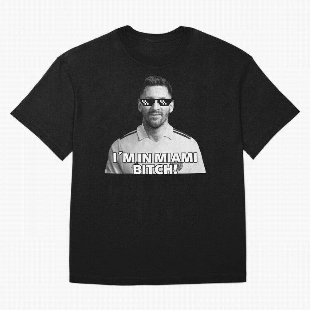 Lionel Messi Inter Miami Football Soccer meme Welcome to Miami I¡äm in Miami Bitch quotes funny champions player Sticker Premium T-Shirt Capture FIFA World Cup 2026 Spirit, Made for France and Portugal, Messi and Cristiano Ronaldo, Match Day