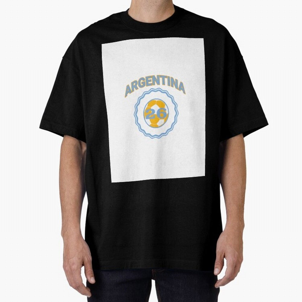 Argentina 2026 world cup soccer badge Graphic T-Shirt Relive the Noise and Pride of Global Football Passion for FIFA World Cup 2026, Driven by Mbappe and Neymar, Spain and Netherlands, Champion Mindset, Group Stage Buzz, Knockout Tension and