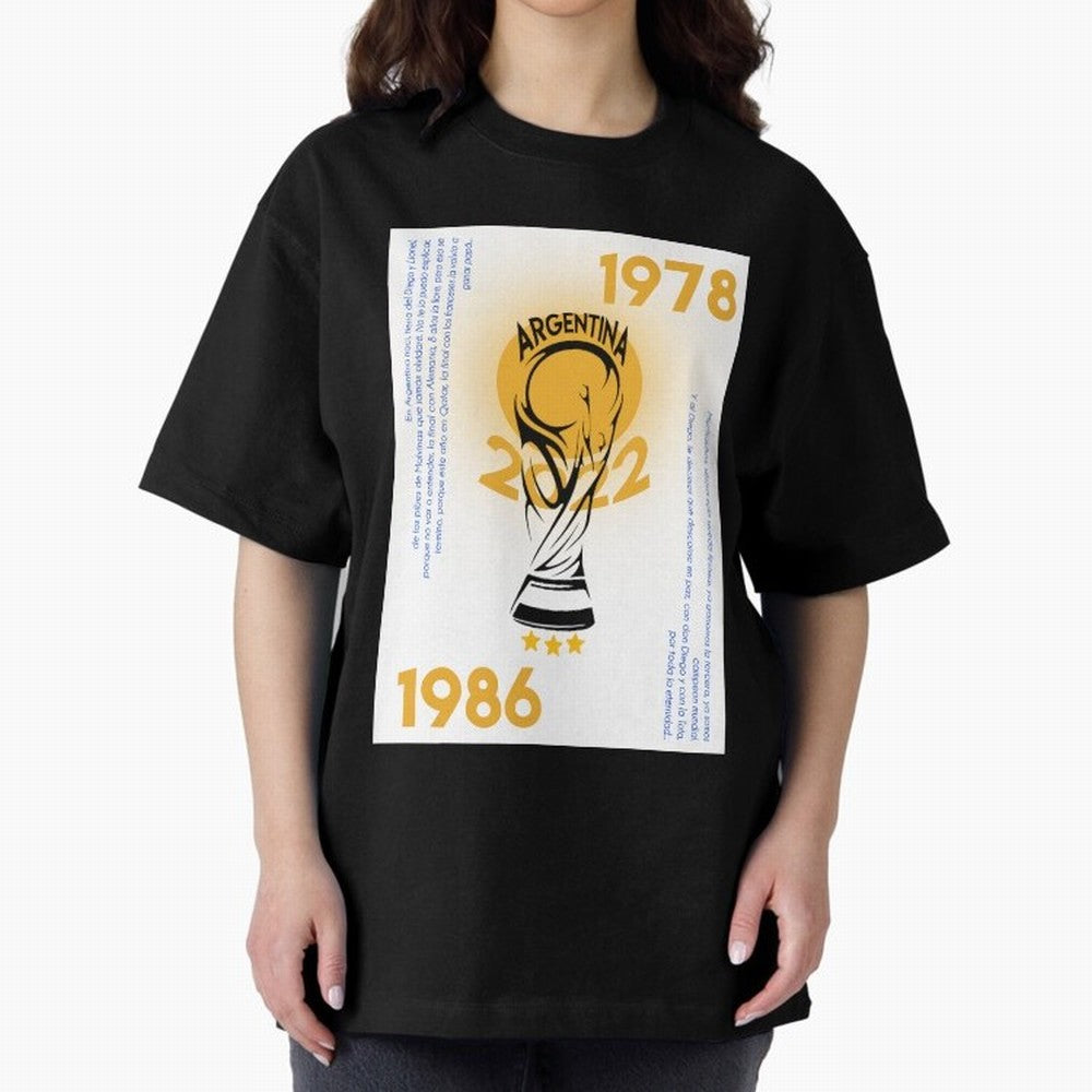 WORLD CHAMPIONS ARGENTINA Premium T-Shirt Keep the Legacy of FIFA World Cup 2026 USA Canada Mexico Built around Cristiano Ronaldo, Haaland and CR7, Brazil Energy, Sports Nostalgia, International Competition, Famous Players and Unforgettable