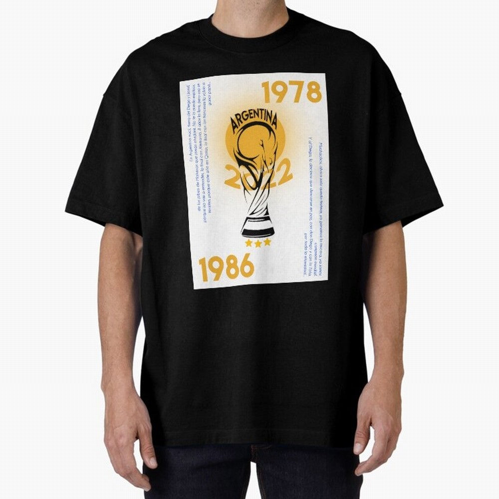WORLD CHAMPIONS ARGENTINA Premium T-Shirt Keep the Legacy of FIFA World Cup 2026 USA Canada Mexico Built around Cristiano Ronaldo, Haaland and CR7, Brazil Energy, Sports Nostalgia, International Competition, Famous Players and Unforgettable