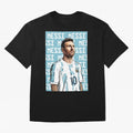 Lionel Messi Premium T-Shirt Get Ready for the FIFA World Cup 2026 Journey through Messi and Cristiano Ronaldo Highlights, Portugal, Spain and Germany Pride, Global Supporter Spirit, Legendary Goals, National Colors and Tournament Celebration;