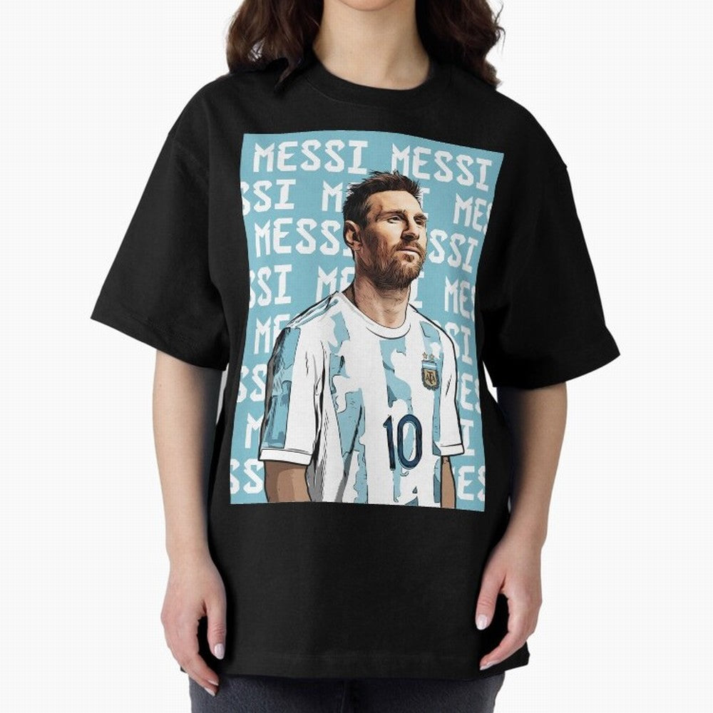 Lionel Messi Premium T-Shirt Get Ready for the FIFA World Cup 2026 Journey through Messi and Cristiano Ronaldo Highlights, Portugal, Spain and Germany Pride, Global Supporter Spirit, Legendary Goals, National Colors and Tournament Celebration;