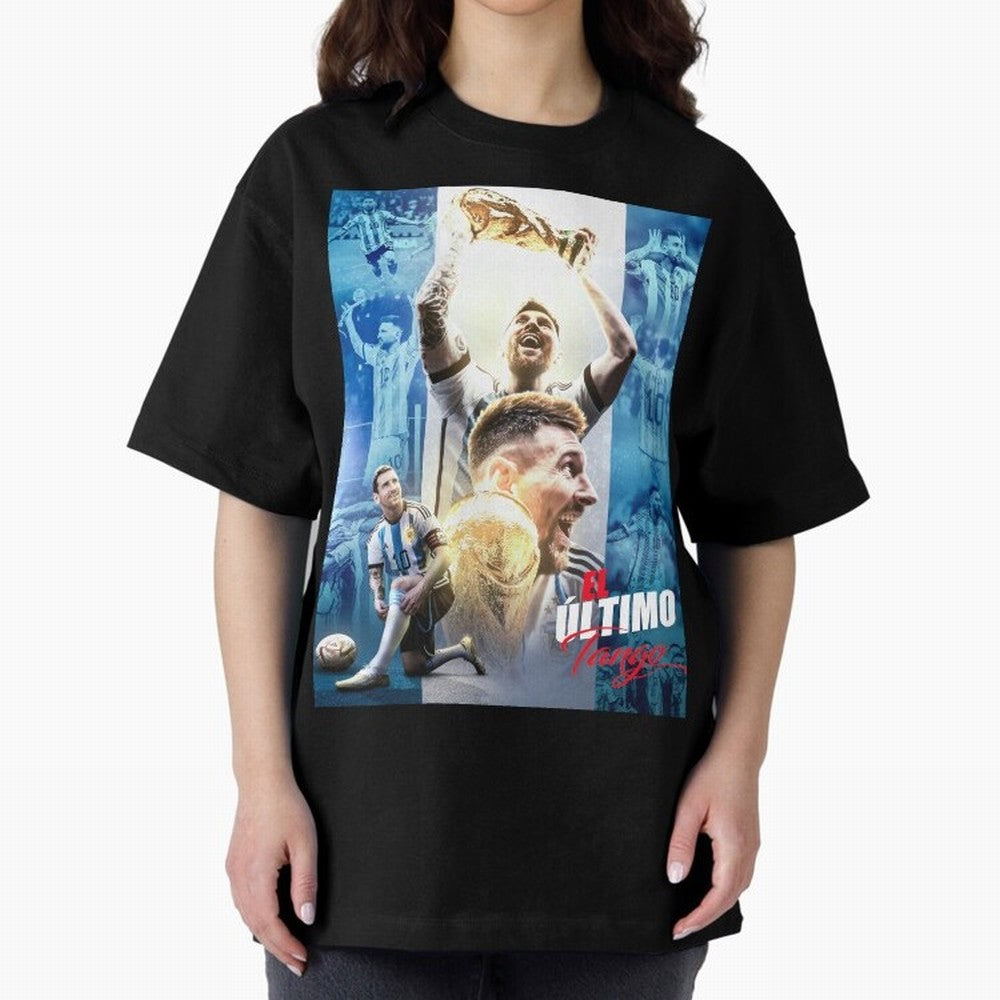 El Ultimo Tango Premium T-Shirt Stand with FIFA World Cup 2026 USA Canada Mexico Spirit, Highlighting Argentina, Neymar, Vintage Soccer Flavor, Modern Football Stars, National Flags and Final Night Emotion; Perfect for People Who Love Argentina,