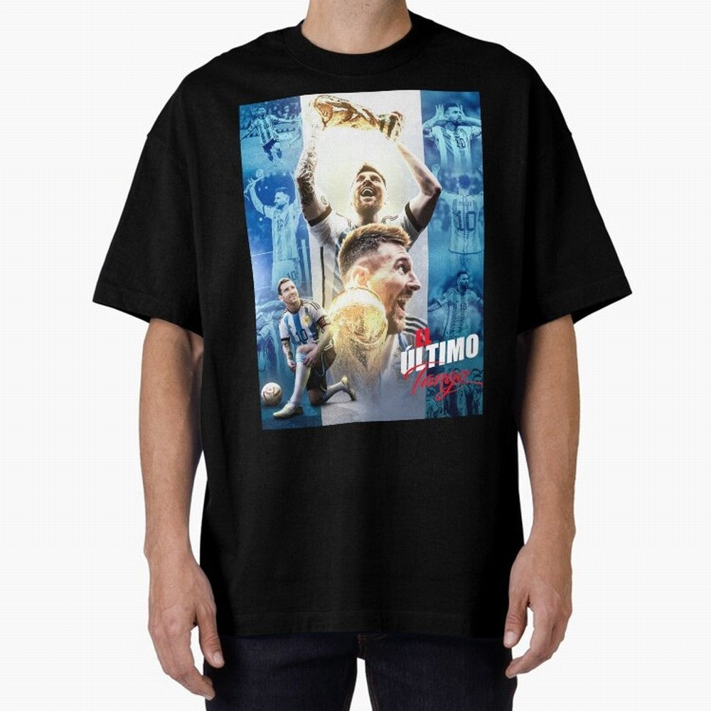 El Ultimo Tango Premium T-Shirt Stand with FIFA World Cup 2026 USA Canada Mexico Spirit, Highlighting Argentina, Neymar, Vintage Soccer Flavor, Modern Football Stars, National Flags and Final Night Emotion; Perfect for People Who Love Argentina,