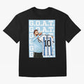Lionel Messi Goat Premium T-Shirt Celebrate the Stars of the FIFA World Cup 2026 Journey through Neymar, Haaland and Cristiano Ronaldo Highlights, Netherlands Pride, Game Day Rituals, Football Legends, Country Pride and the Road to the Final;