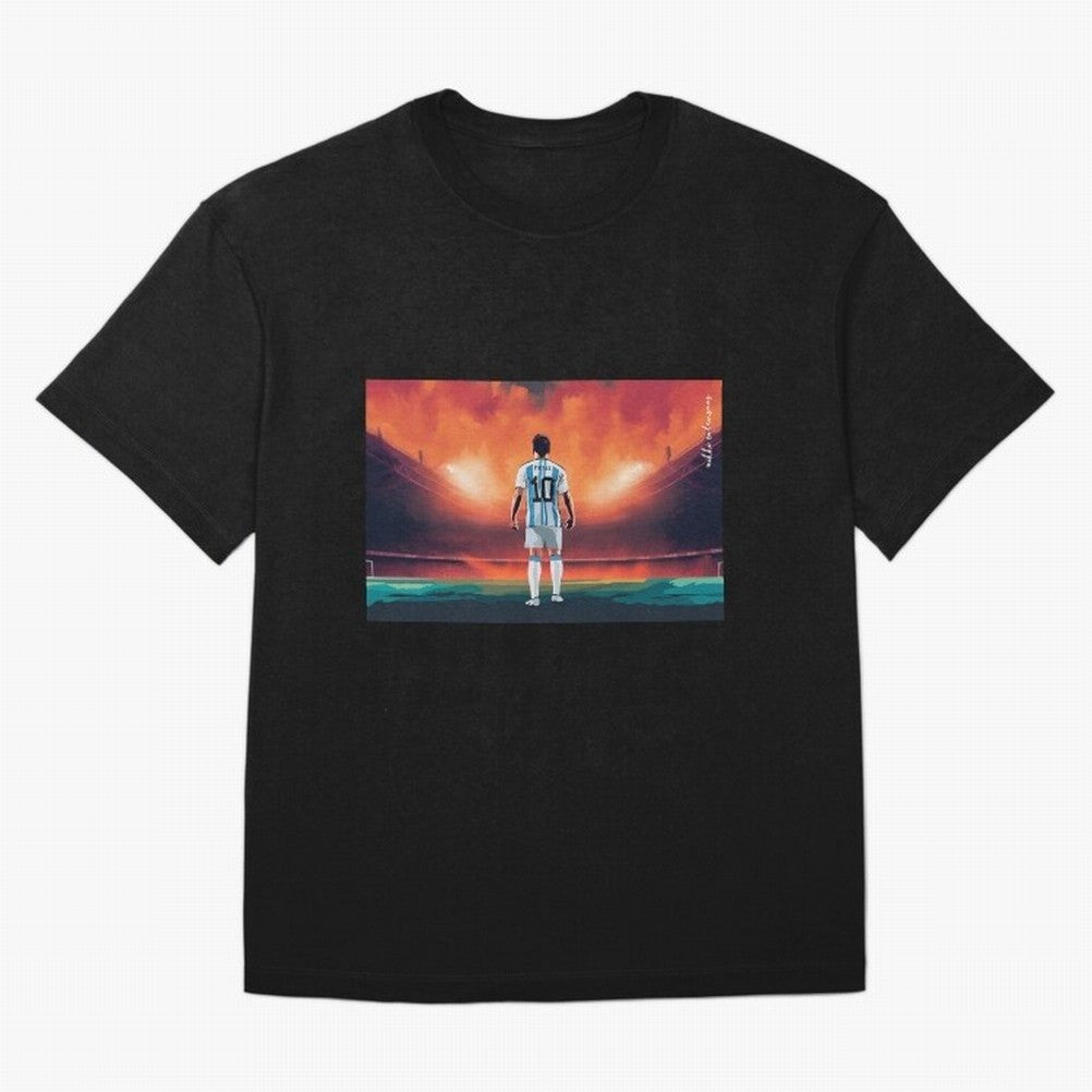 Lionel Leo Messi Premium T-Shirt Celebrate National Team Dreams in FIFA World Cup 2026 USA Canada Mexico Celebrating CR7 and Messi, Spain and Netherlands Energy, Football History, Final Match Energy, Crowd Noise and Once in a Lifetime Moments;