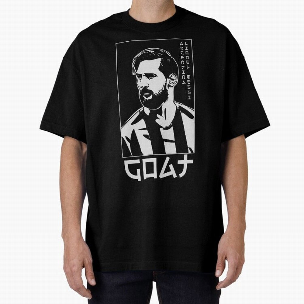 Lionel Messi Japanese Style Portrait art illustration Premium T-Shirt Represent Match Day Hype around FIFA World Cup 2026, Messi, Neymar and Mbappe, France and Portugal, Stadium Memories, Football Loyalty, International Chants and Championship