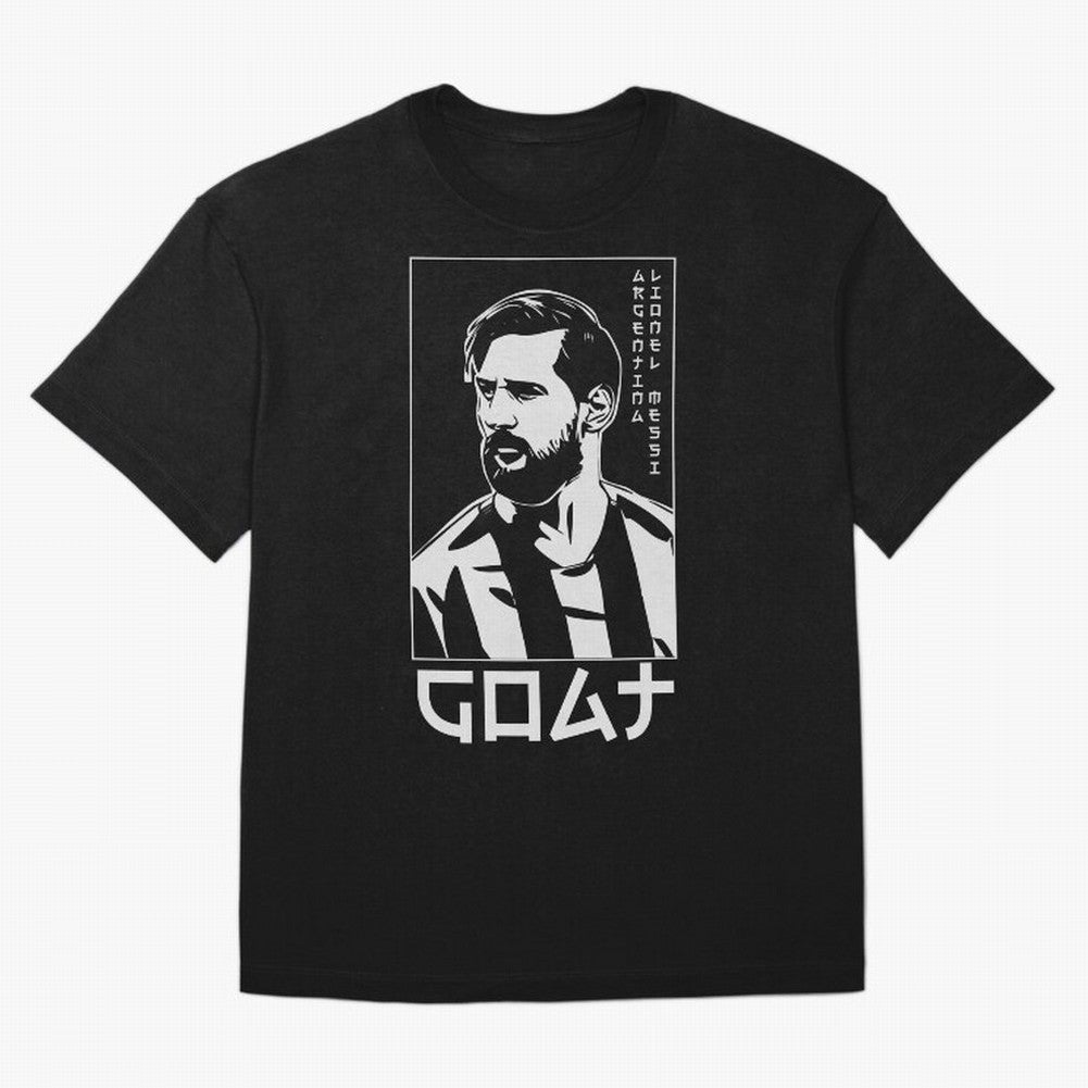 Lionel Messi Japanese Style Portrait art illustration Premium T-Shirt Represent Match Day Hype around FIFA World Cup 2026, Messi, Neymar and Mbappe, France and Portugal, Stadium Memories, Football Loyalty, International Chants and Championship