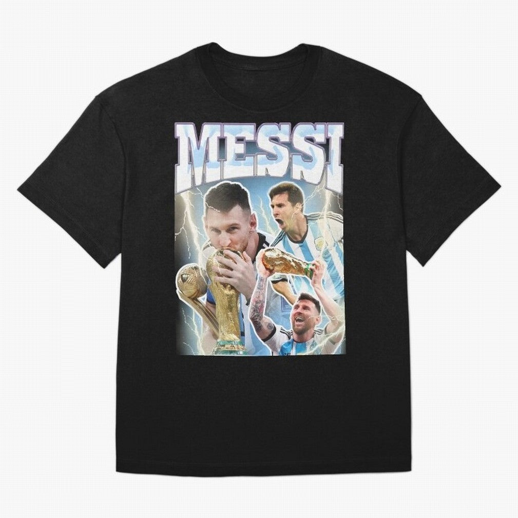 Messi Champion Vintage Retro Design Premium T-Shirt Elevate FIFA World Cup 2026 Group Stage Spirit, Centered on France, Cristiano Ronaldo, Football Passion, Legendary Performances, Festival Vibes and Supporter Community; Great for Supporters Who