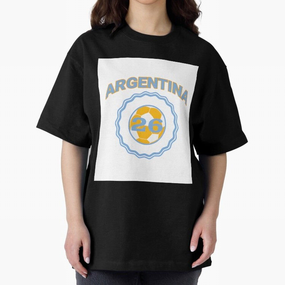 Argentina 2026 world cup soccer badge Premium T-Shirt Make the Season About FIFA World Cup 2026 Group Stage for Fans of CR7 and Messi and Spain and Netherlands, Bringing Sports Nostalgia, International Competition, Famous Players and Unforgettable