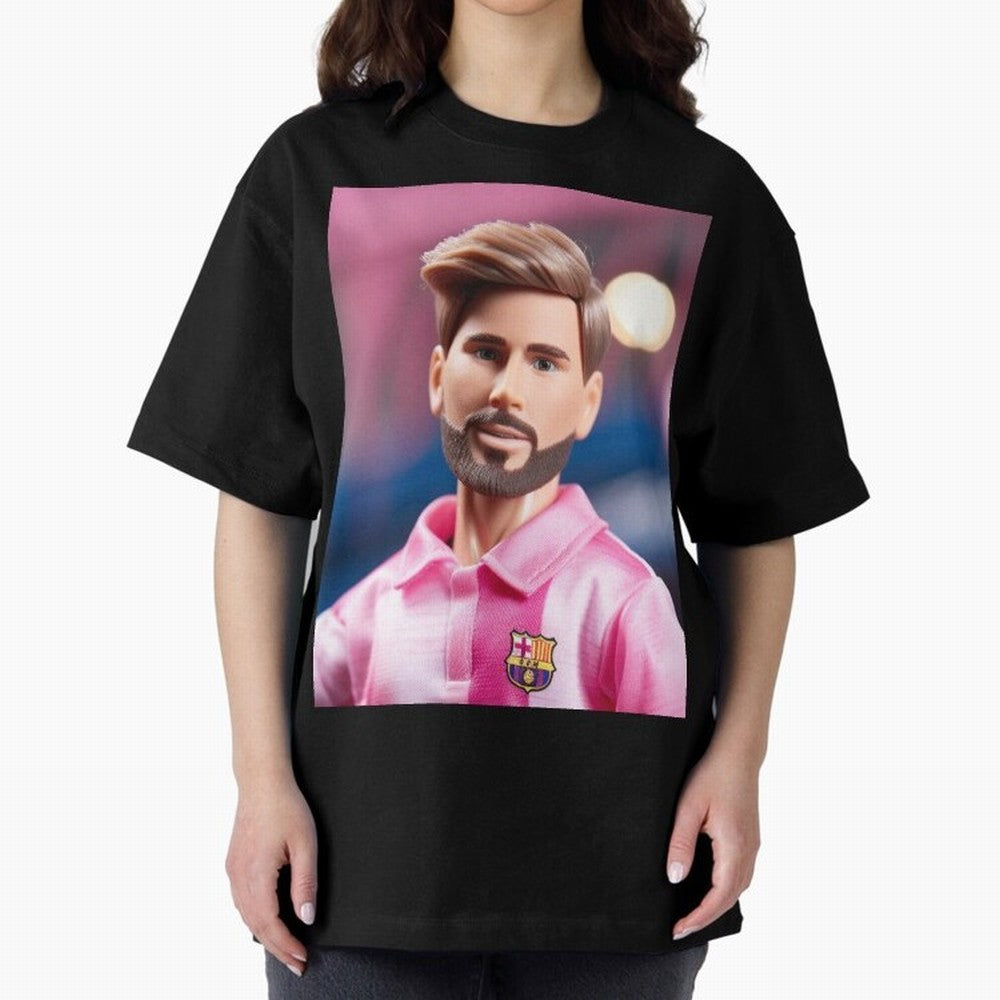 If Messi were a Barbie doll... Graphic T-Shirt Live the Energy of FIFA World Cup 2026 Group Stage Celebrating Cristiano Ronaldo, Spain and Netherlands Energy, Global Supporter Spirit, Legendary Goals, National Colors and Tournament Celebration;