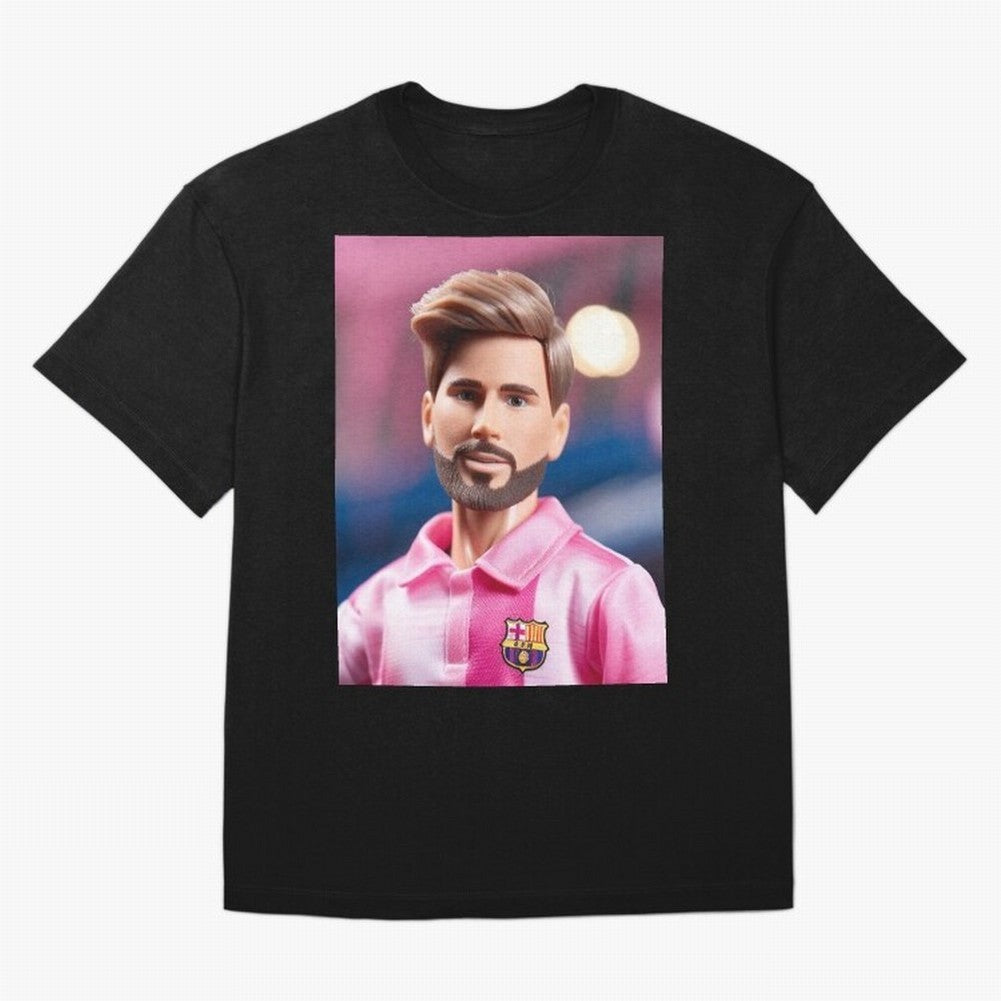 If Messi were a Barbie doll... Graphic T-Shirt Live the Energy of FIFA World Cup 2026 Group Stage Celebrating Cristiano Ronaldo, Spain and Netherlands Energy, Global Supporter Spirit, Legendary Goals, National Colors and Tournament Celebration;