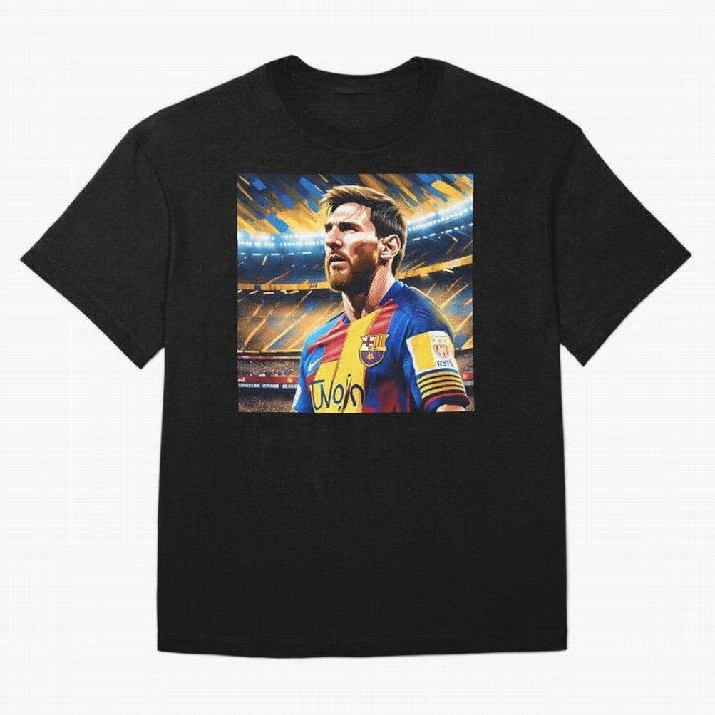 Lionel Messi Premium T-Shirt Turn Up for Match Day Hype around FIFA World Cup 2026 USA Canada Mexico, Neymar, Haaland and Cristiano Ronaldo, Argentina and Brazil, Championship Spirit, Famous Goals, Roaring Crowds and International Football Unity;