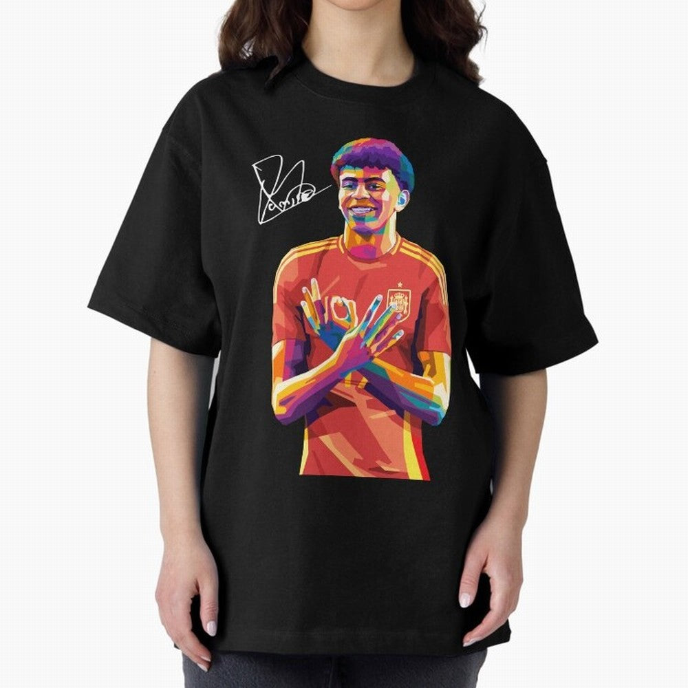 Lamine Yamal Wpap Pop Art Classic T-Shirt Honor the Beautiful Game during FIFA World Cup 2026 Group Stage Capturing Cristiano Ronaldo, Argentina and Brazil Energy, Soccer Culture, Superstar Moments, National Team Dreams and Competitive Fire; Great