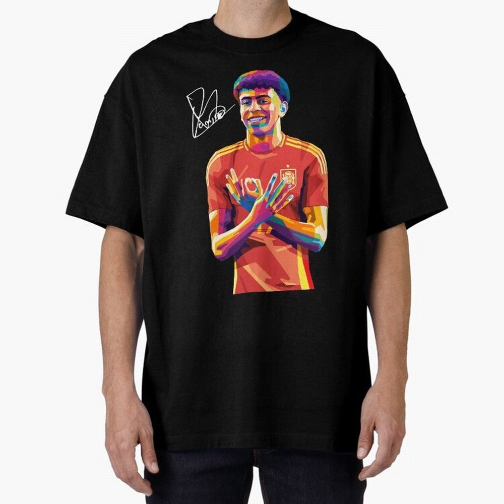 Lamine Yamal Wpap Pop Art Classic T-Shirt Honor the Beautiful Game during FIFA World Cup 2026 Group Stage Capturing Cristiano Ronaldo, Argentina and Brazil Energy, Soccer Culture, Superstar Moments, National Team Dreams and Competitive Fire; Great
