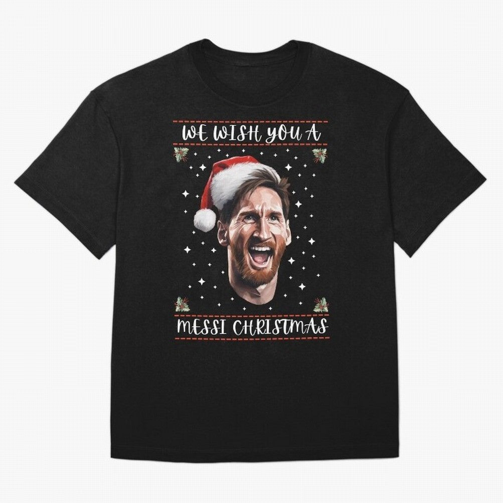 Messi Christmas Shirt ¨C Funny Football Holiday Gift | We Wish You a Messi Christmas Active T-Shirt Celebrate Football Heritage in FIFA World Cup 2026 USA Canada Mexico Spirit, Featuring France, Neymar, Supporter Pride, Iconic Celebrations,