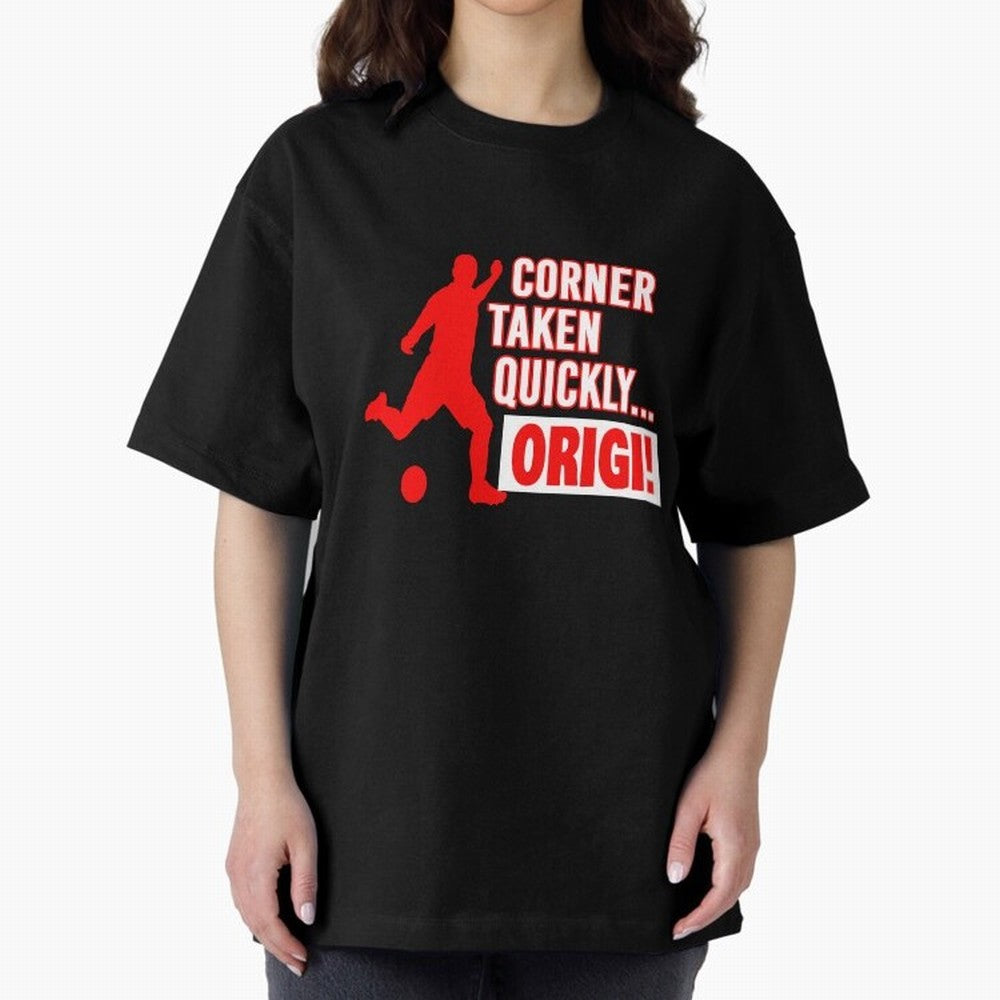 Corner Taken Quickly Origi (Red) Essential T-Shirt Bring Home Match Day Hype around FIFA World Cup 2026 USA Canada Mexico, Messi, Neymar and Mbappe, England, France and Netherlands, Sports Nostalgia, International Competition, Famous Players and