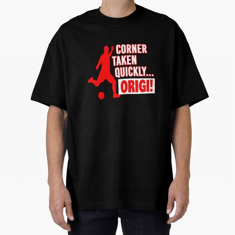Corner Taken Quickly Origi (Red) Essential T-Shirt Bring Home Match Day Hype around FIFA World Cup 2026 USA Canada Mexico, Messi, Neymar and Mbappe, England, France and Netherlands, Sports Nostalgia, International Competition, Famous Players and