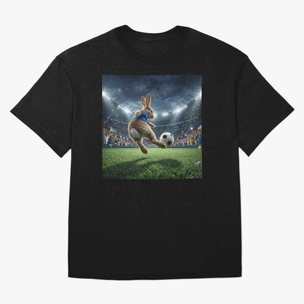Rabbit Is Veritable Messi on the Soccer Pitch Oversized T-Shirt Follow the Road to FIFA World Cup 2026 USA Canada Mexico Spirit, Celebrating Portugal, Cristiano Ronaldo, Haaland and CR7, Classic Soccer Heritage, Championship Pressure, Fan Loyalty