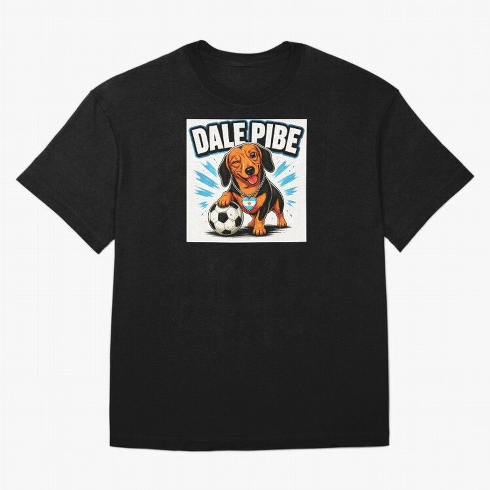 Argentine Soccer Dachshund - Dale Pibe Classic T-Shirt Support FIFA World Cup 2026 Spirit, Connected to France and Portugal, Neymar, Haaland and Cristiano Ronaldo, Soccer Culture, Superstar Moments, National Team Dreams and Competitive Fire; Ideal