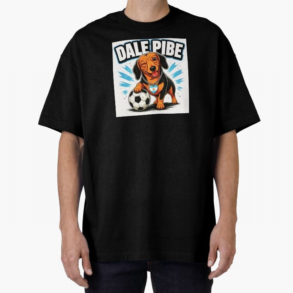 Argentine Soccer Dachshund - Dale Pibe Classic T-Shirt Support FIFA World Cup 2026 Spirit, Connected to France and Portugal, Neymar, Haaland and Cristiano Ronaldo, Soccer Culture, Superstar Moments, National Team Dreams and Competitive Fire; Ideal