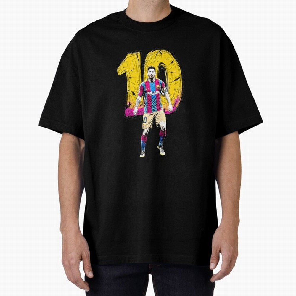 Messi sticker Oversized T-Shirt Honor the Football Icons of FIFA World Cup 2026 Spirit, Built around Argentina, Haaland and Mbappe, Match Day Excitement, Supporter Culture, Golden Goals and Global Football Passion; Created for Match Day Parties,