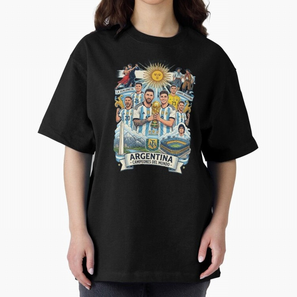 Argentina 2026 ¨C Copa Mundial Spirit Classic T-Shirt Show Fan Pride Across Global Football Passion for FIFA World Cup 2026, with CR7, Argentina, Football History, Final Match Energy, Crowd Noise and Once in a Lifetime Moments; Ideal for Fans Who